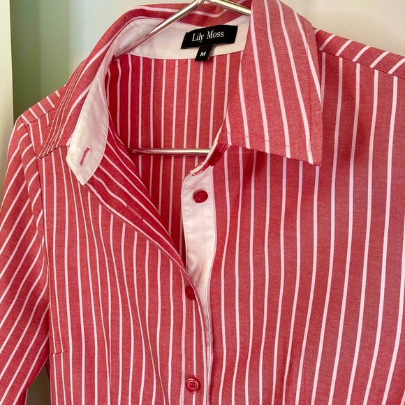 💞 LILY MOSS BUTTONED DOWN SHIRT NWOT - Picture 6 of 7